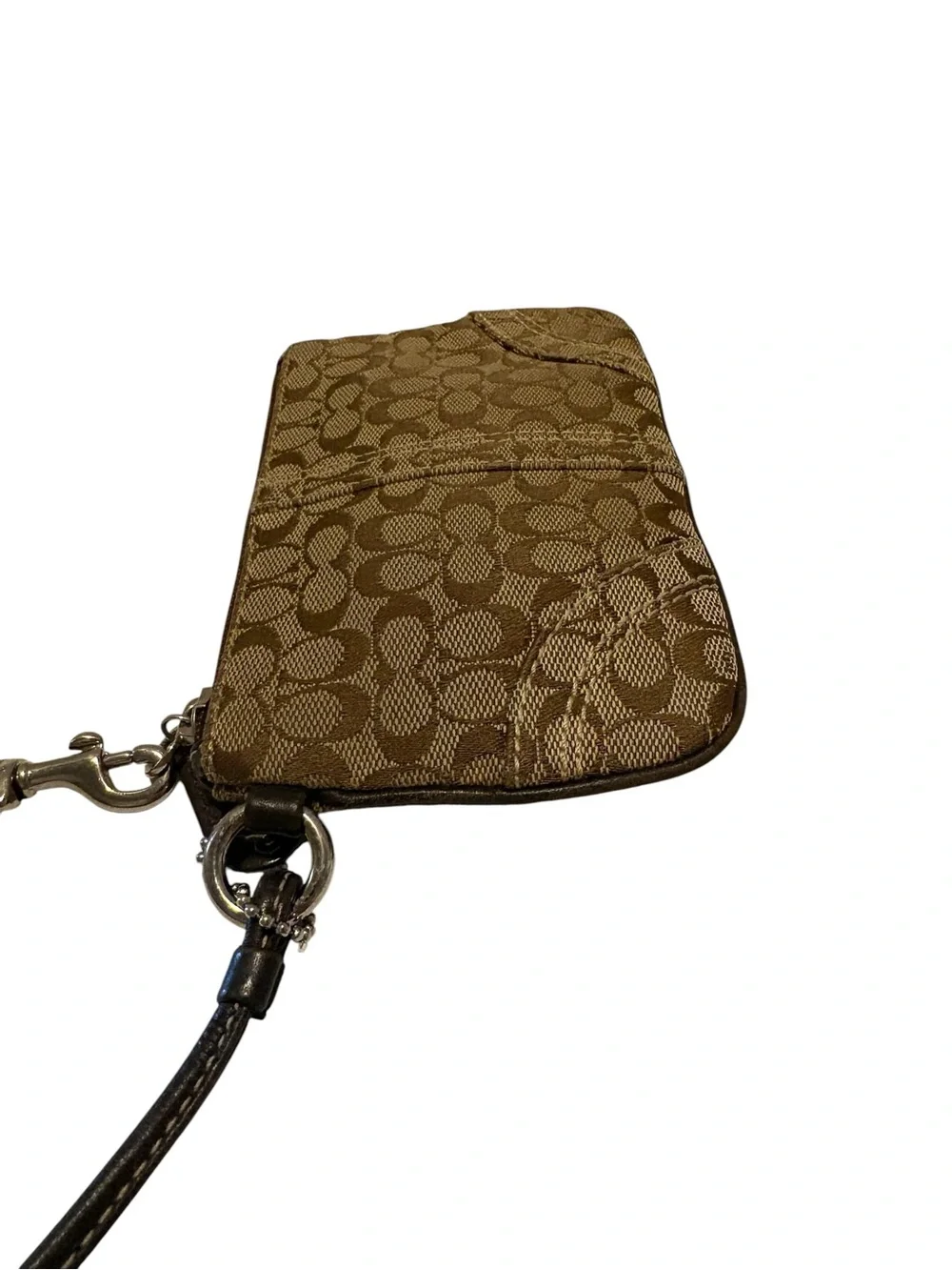 Coach Vintage Y2K Signature C Canvas Wristlet.